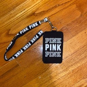 VS PINK lanyard/wallet